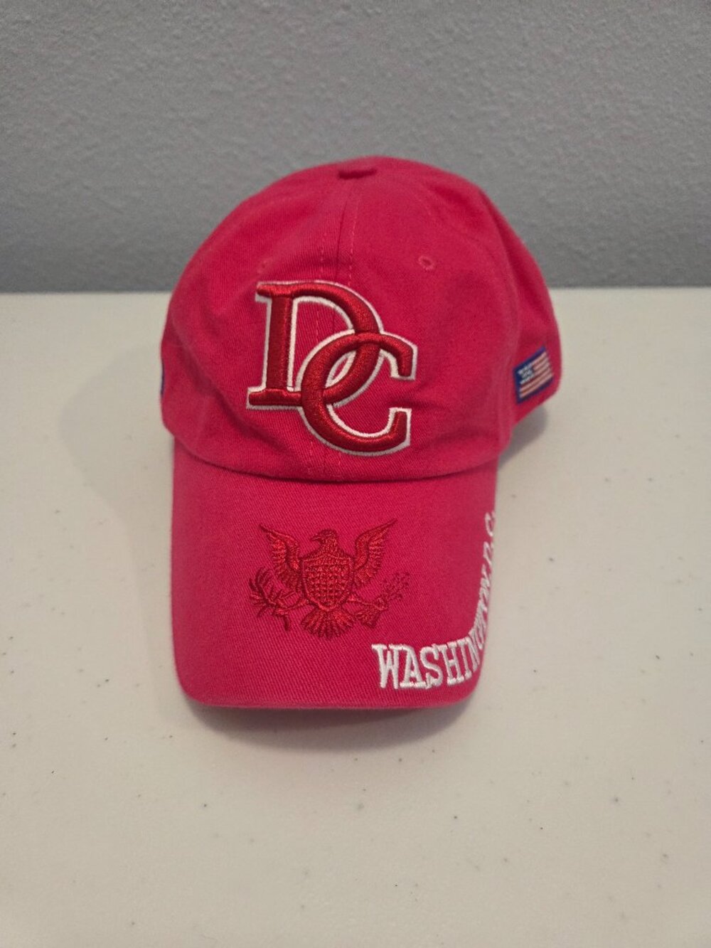 Washington DC Embroidered Washed Cotton Twill Hat